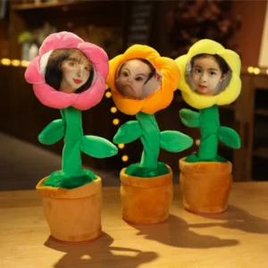 Customized Photo Christmas Birthday Gift Musical Singing Dancing Sunflower Toys 120 Songs Repeat Talking Record Speaking Toy - Image 5