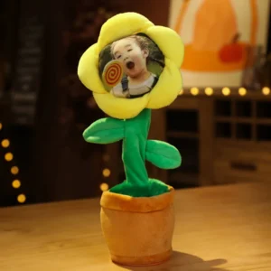 Customized Photo Christmas Birthday Gift Musical Singing Dancing Sunflower Toys 120 Songs Repeat Talking Record Speaking Toy - Image 9