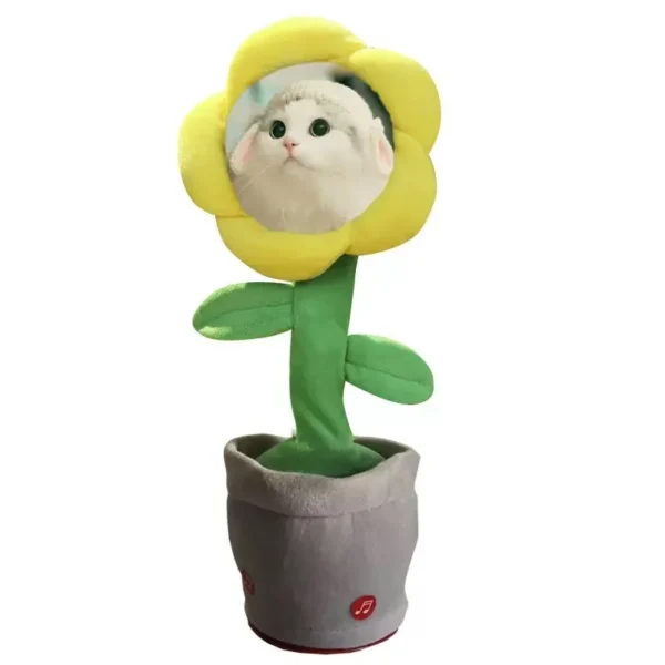 Customized Photo Christmas Birthday Gift Musical Singing Dancing Sunflower Toys 120 Songs Repeat Talking Record Speaking Toy